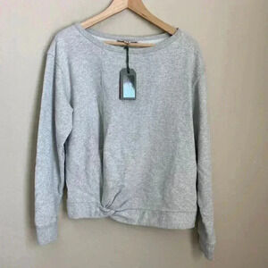 AllSaints Woman‎ Paloma Sweatshirt Grey Marl Size Small